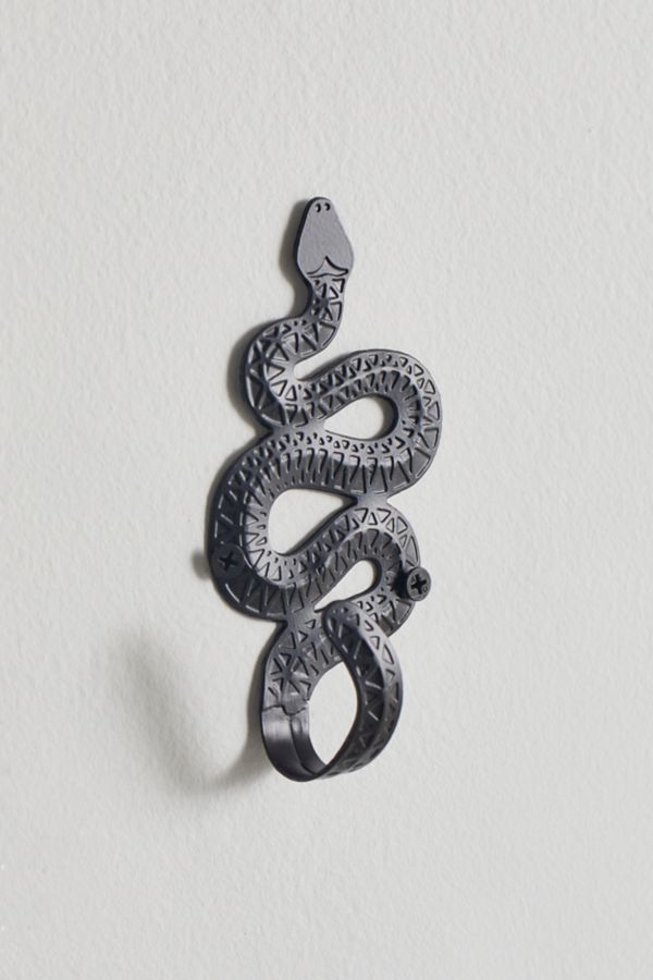 Slide View: 2: Snake Metal Wall Hook