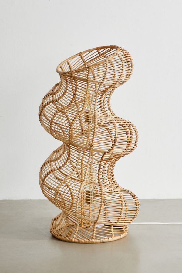 Slide View: 3: Rasmus Rattan Floor Lamp