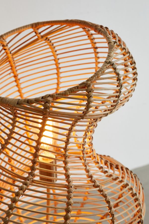 Slide View: 5: Rasmus Rattan Floor Lamp