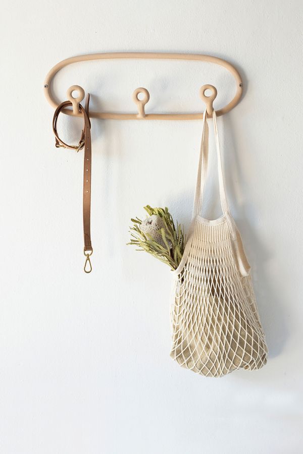 Slide View: 1: SIN Ceramic Trio Multi-Hook Coat Rack