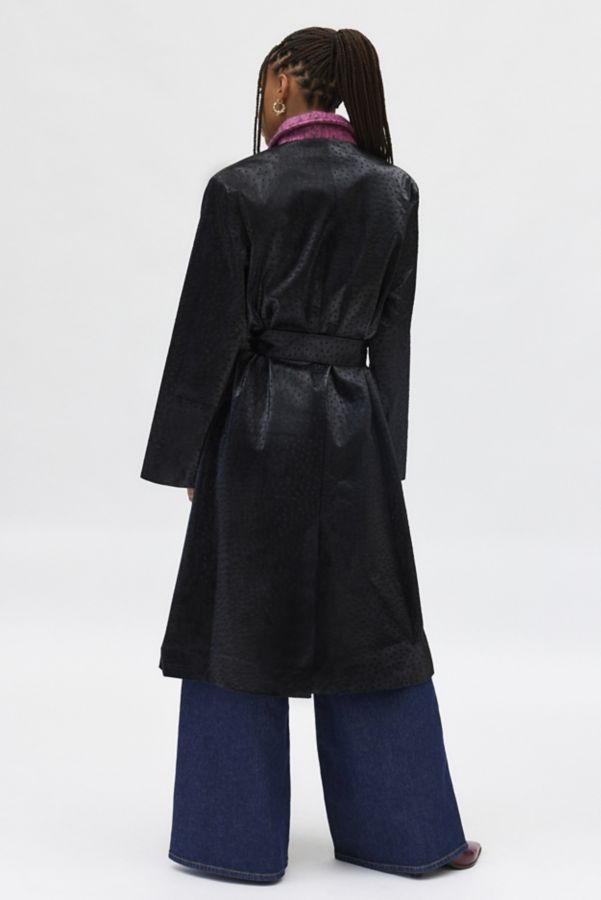 Slide View: 4: Trench-Coat Peggy Hosbjerg en Simili Cuir