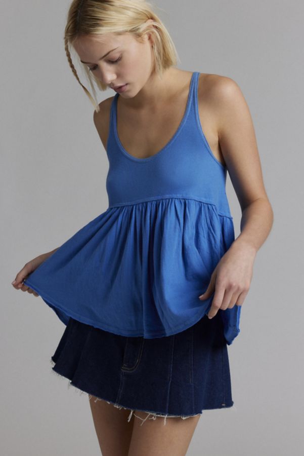 Slide View: 1: BDG Colby Babydoll Tunic Tank Top