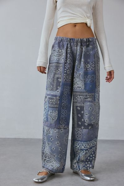 BDG Charlie Printed Wide-Leg Pant