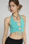 Thumbnail View 4: Silence + Noise Poppy Keyhole Halter Top