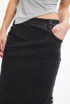 Thumbnail View 3: BY.DYLN Immy Black Denim Maxi Skirt