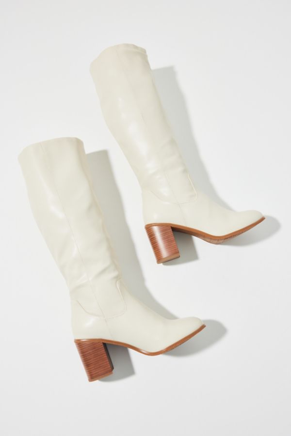 Slide View: 2: BC Footwear By Seychelles Back To Life Tall Block Heel Boot