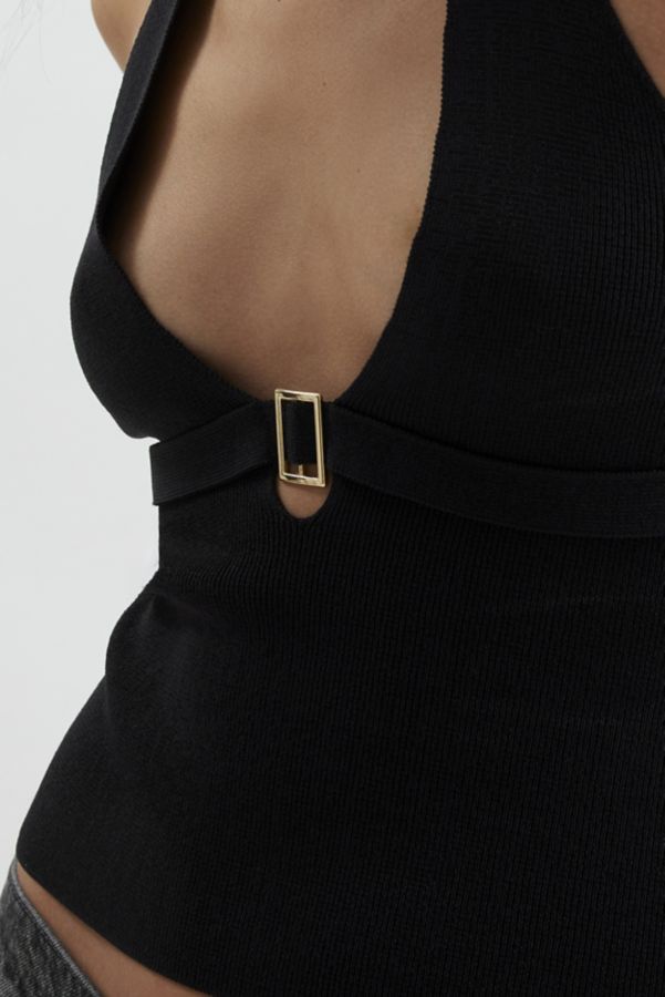 Slide View: 3: Silence + Noise Rhode Belted Halter Sweater