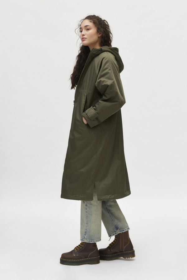 Slide View: 3: Manteau Utilitaire Long Doublé en Molleton BDG Alex