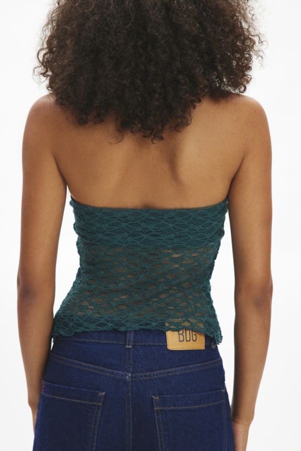 Slide View: 4: Urban Renewal Remnants Made In LA Crossover Lace Tube Top