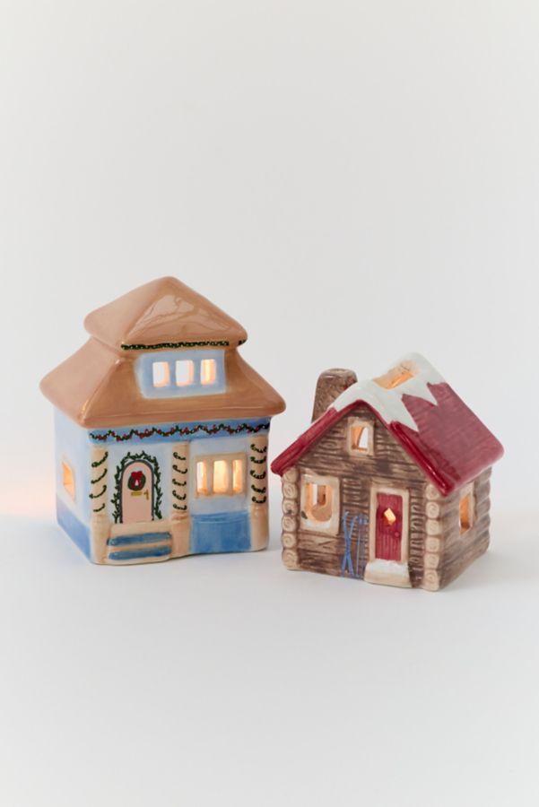 Slide View: 5: Paddywax House Cone Incense & Tea Light Holder Set