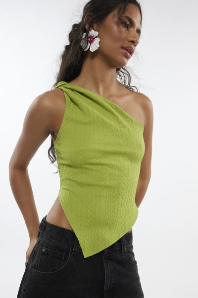 Urban Renewal Remnants Twisted One Shoulder Asymmetric Top