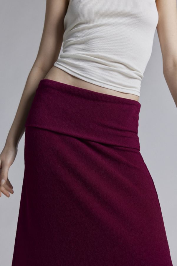 Slide View: 3: Urban Renewal Remnants Foldover Crepe Maxi Skirt