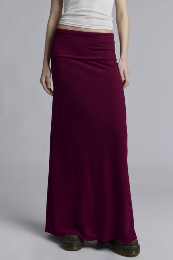 Slide View: 4: Urban Renewal Remnants Foldover Crepe Maxi Skirt