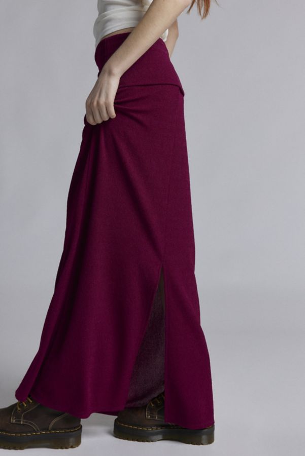 Slide View: 5: Urban Renewal Remnants Foldover Crepe Maxi Skirt