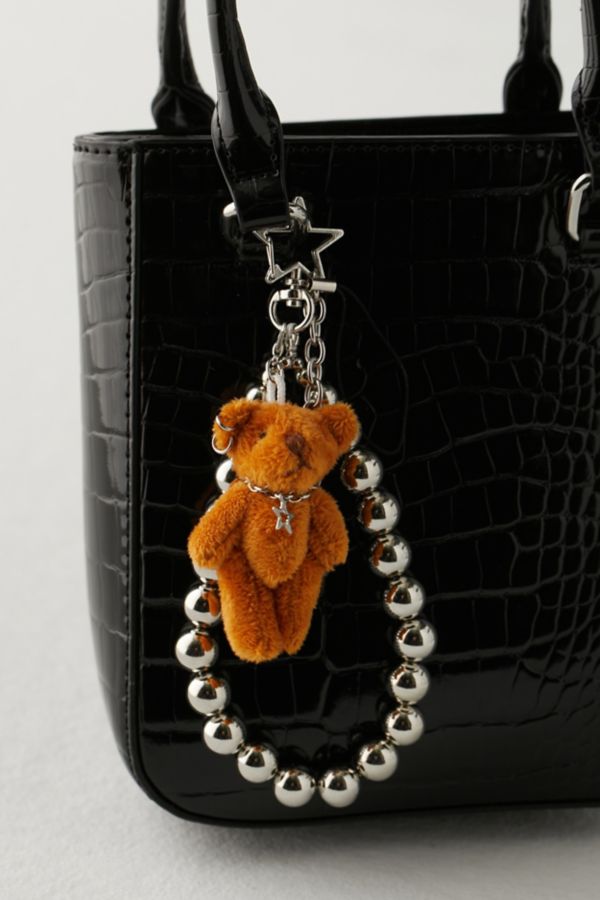 Slide View: 1: Velvet Luna Bear Phone Strap & Keychain