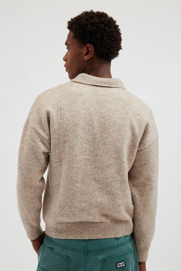 Slide View: 2: Loom Recycled Knit Polo Sweater