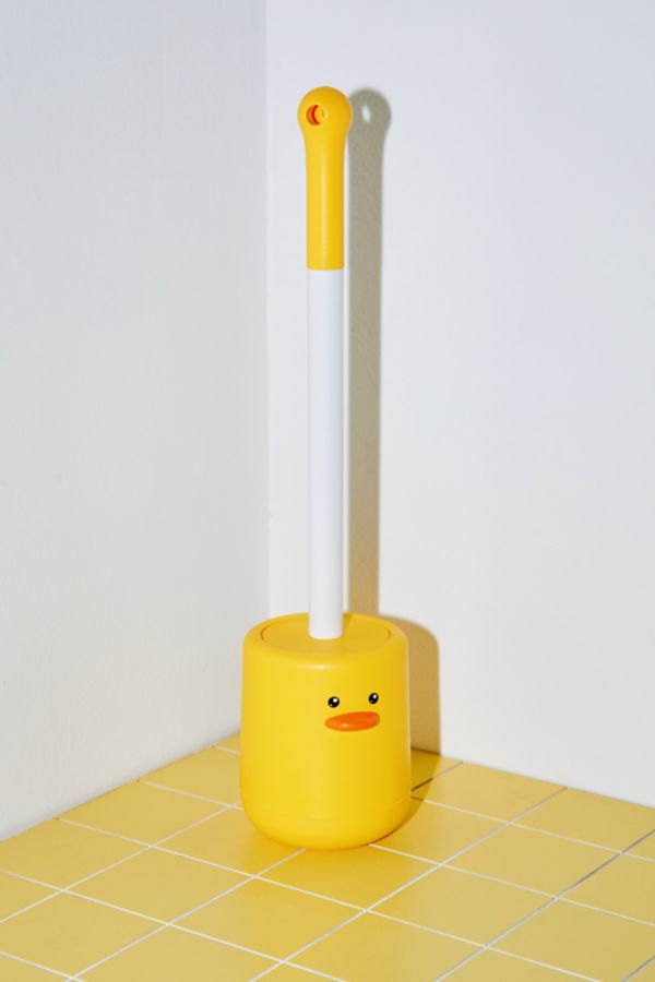 Slide View: 1: Duck Toilet Brush