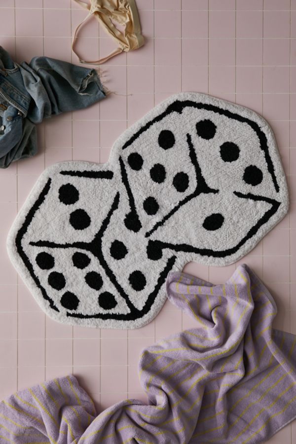 Slide View: 1: Dice Tufted Bath Mat