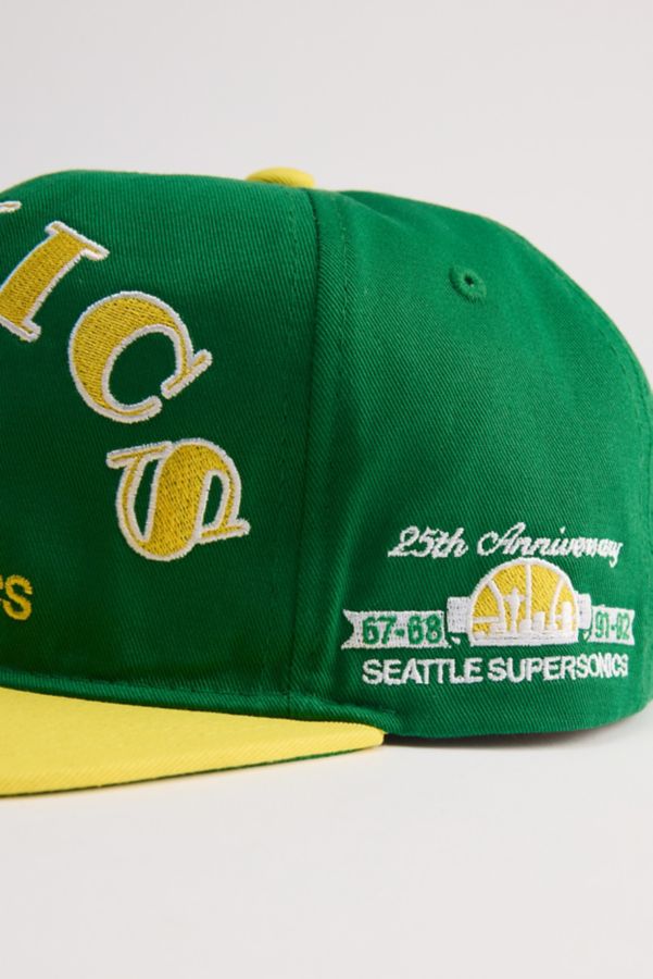 Slide View: 2: Mitchell & Ness Seattle Supersonics Arched Finals Hat