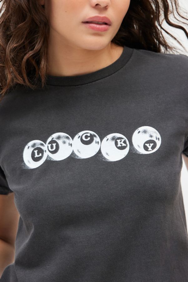 Slide View: 1: Lucky 8-Ball Slim Tee