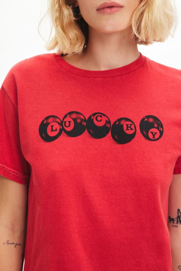 Slide View: 2: T-shirt Mince Lucky 8-Ball