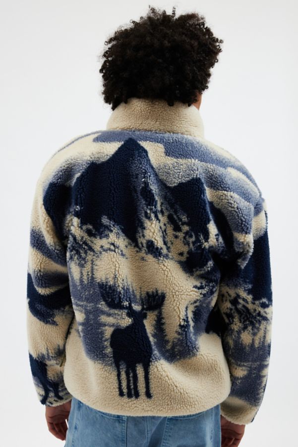 Slide View: 2: Parks Project Acadia Moose Pattern Fleece Jacket