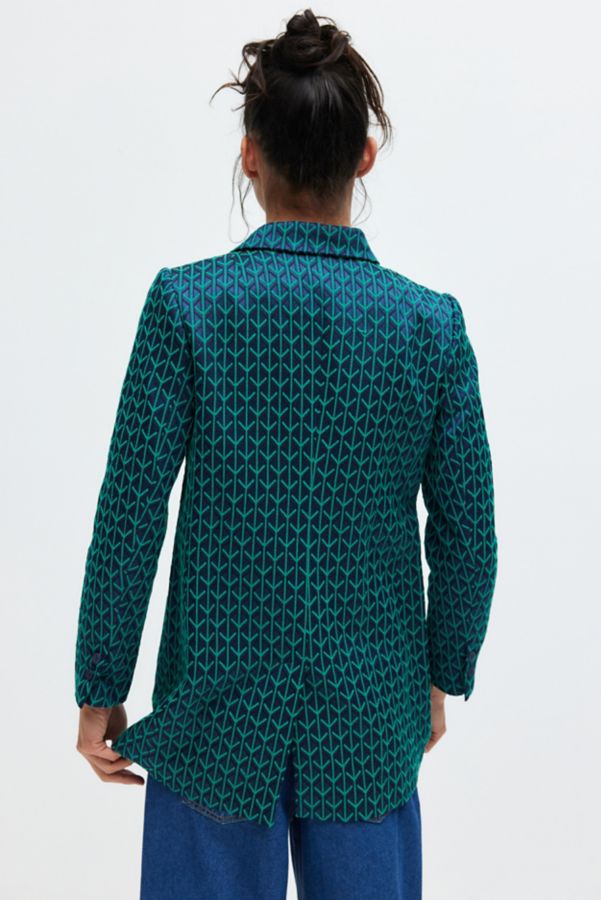 Slide View: 4: WILDFANG Empower Jacquard Double Breasted Blazer