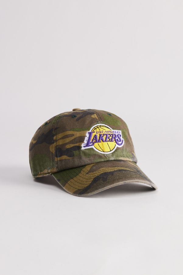 Slide View: 2: Casquette de Baseball '47 Brand Los Angeles Lakers Camouflage Clean Up