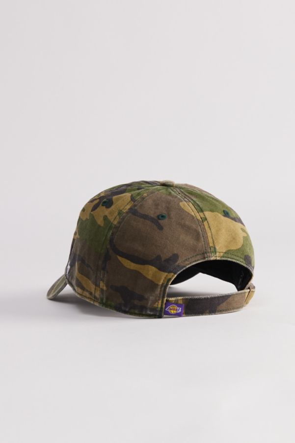 Slide View: 3: Casquette de Baseball '47 Brand Los Angeles Lakers Camouflage Clean Up