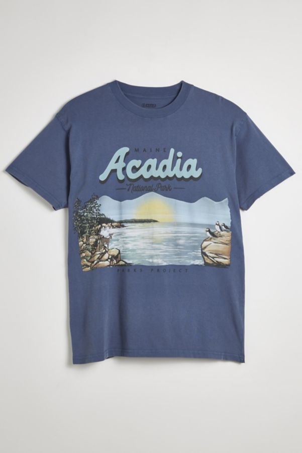 Slide View: 1: T-shirt Graphique du Parc Acadia de Parks Project