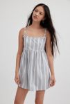 Thumbnail View 1: Motel Tisyani Bow Striped Babydoll Mini Dress