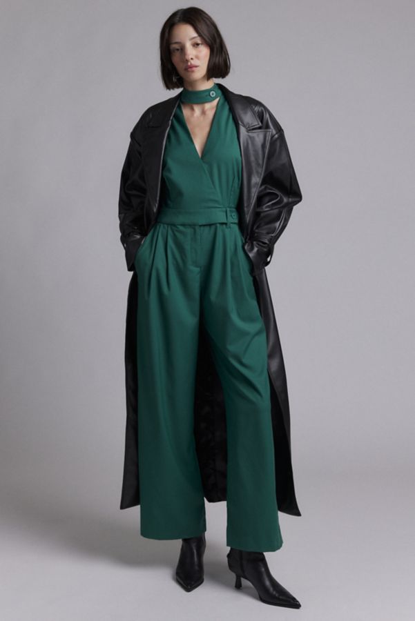 Slide View: 4: WILDFANG Empower High Waisted V-Neck Jumpsuit