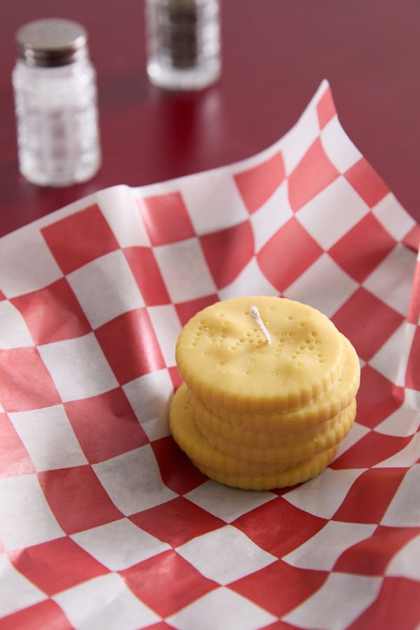 Slide View: 1: Nata Concept Store Cheese Cracker Shaped Candle