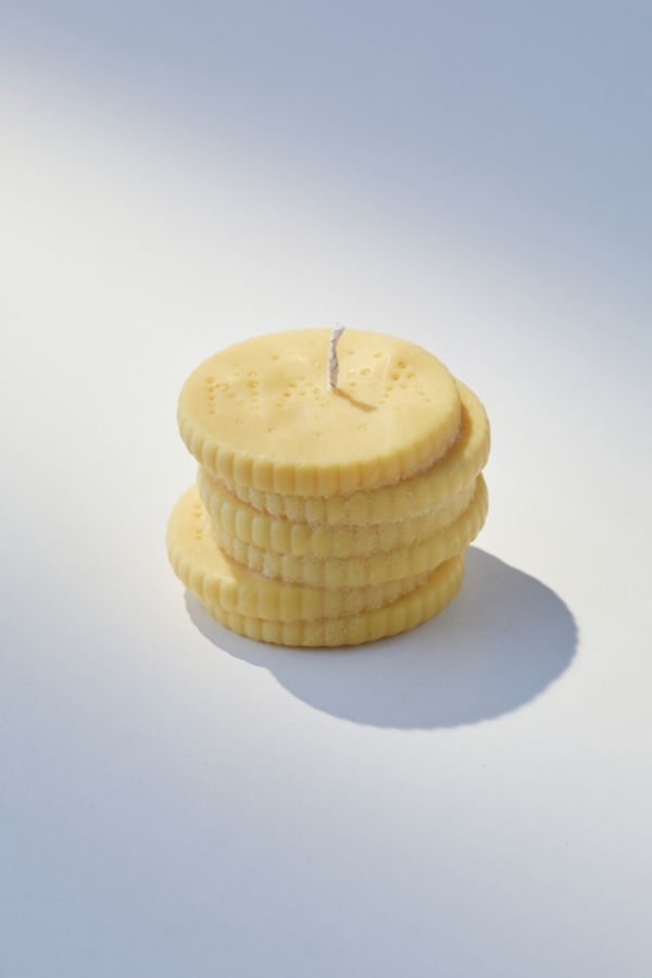 Slide View: 2: Nata Concept Store Cheese Cracker Shaped Candle