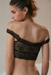 Thumbnail View 4: Out From Under Just Peachy Floral Lace Off-The-Shoulder Bra Top