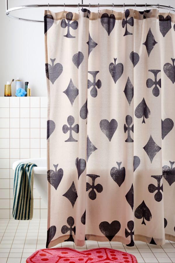 Slide View: 1: Card Symbol Shower Curtain