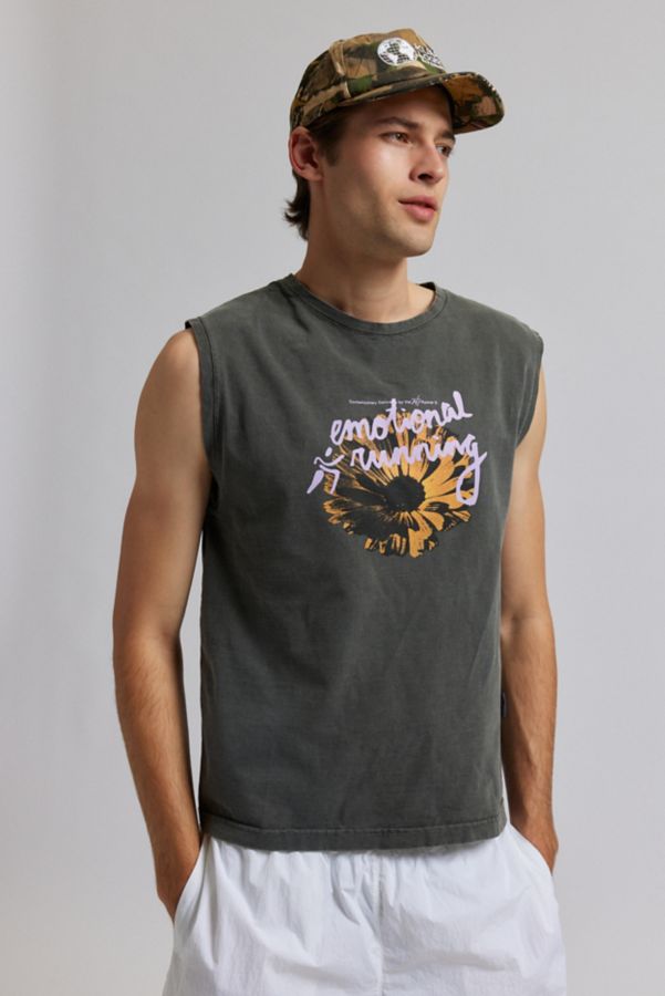 Slide View: 1: Hermanos Koumori Emotional Running Cutoff Muscle Tee