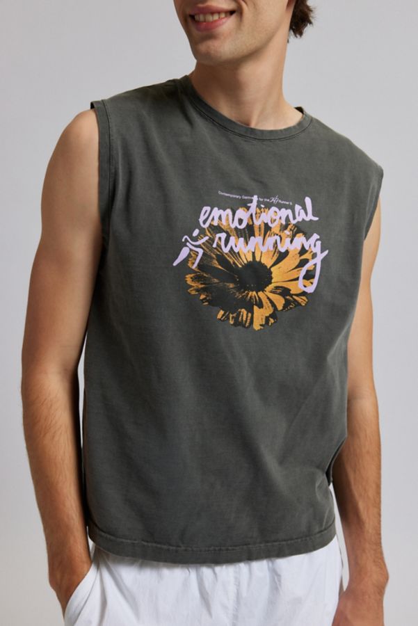 Slide View: 4: Hermanos Koumori Emotional Running Cutoff Muscle Tee