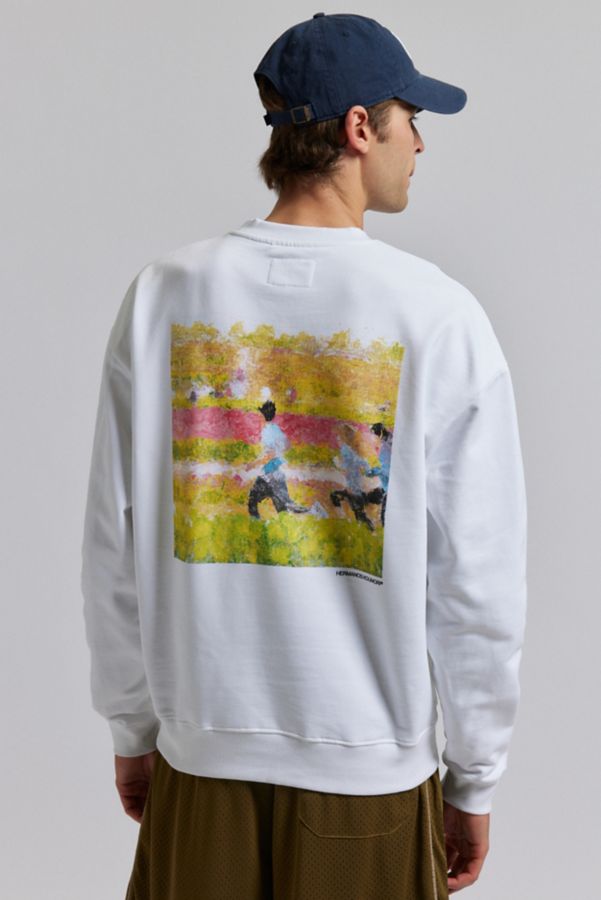 Slide View: 1: Hermanos Koumori Dido Graphic Crew Neck Sweatshirt