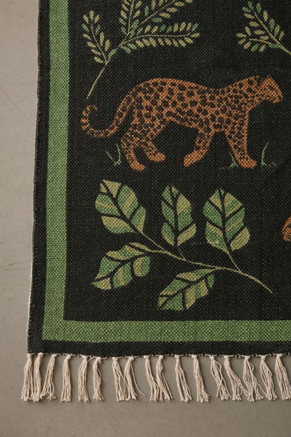 Slide View: 4: Prowling Leopard Printed Rug