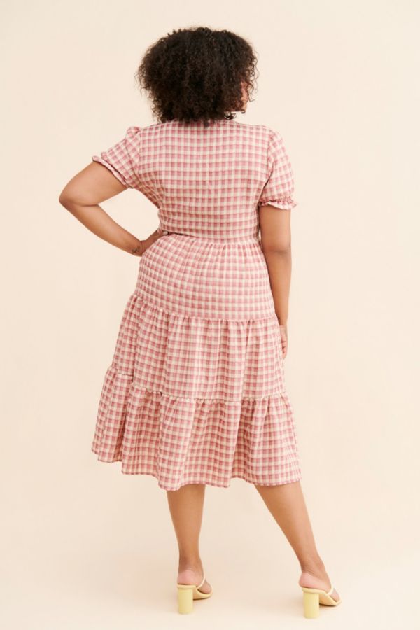 Slide View: 2: Nuuly Says Gah! Victoria Plaid Wrap Dress