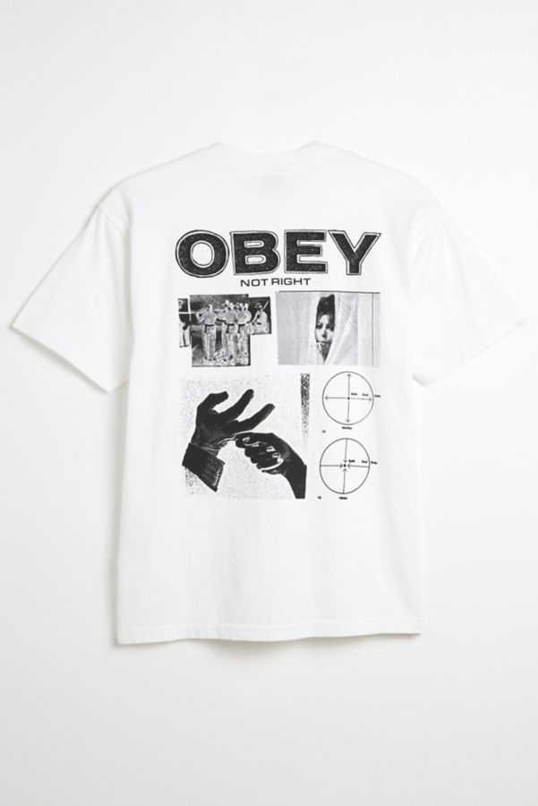 Slide View: 1: T-shirt graphique OBEY pas droit