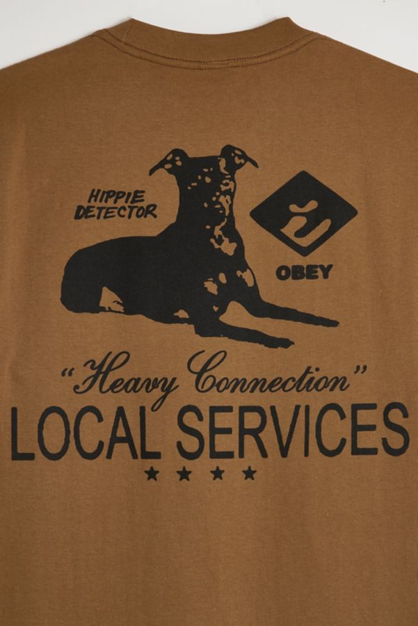 Slide View: 3: T-shirt graphique lourd OBEY Heavy Connection