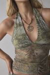 Thumbnail View 4: Silence + Noise Camellia Mesh Halter Top