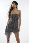 Thumbnail View 1: Silence + Noise Quincey Strapless Mesh Mini Dress