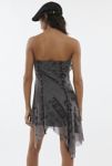 Thumbnail View 4: Silence + Noise Quincey Strapless Mesh Mini Dress