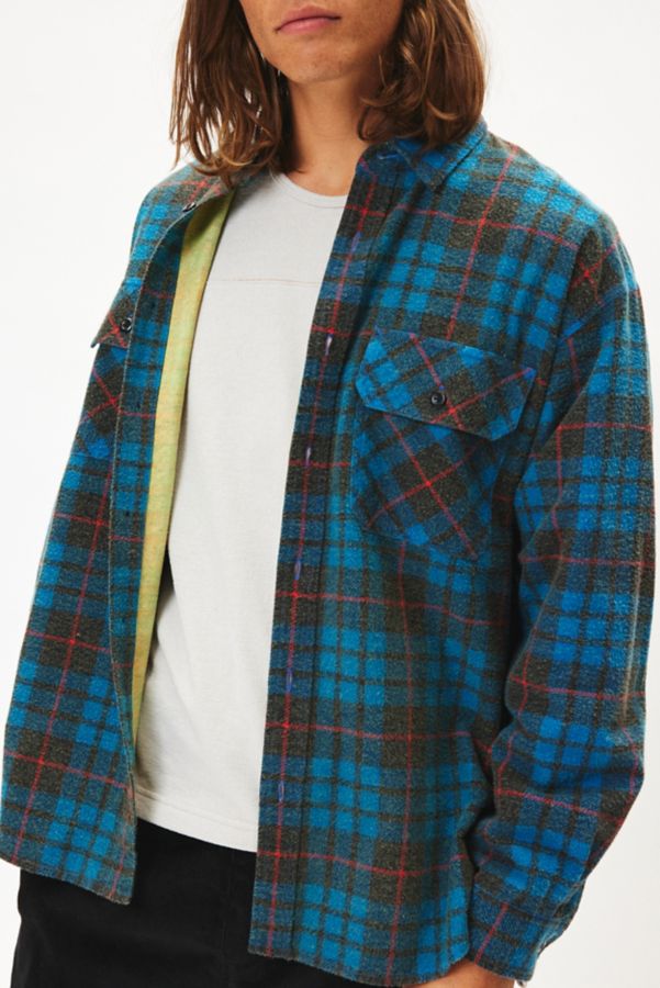 Slide View: 1: Manastash Side Zip Flannel Shirt