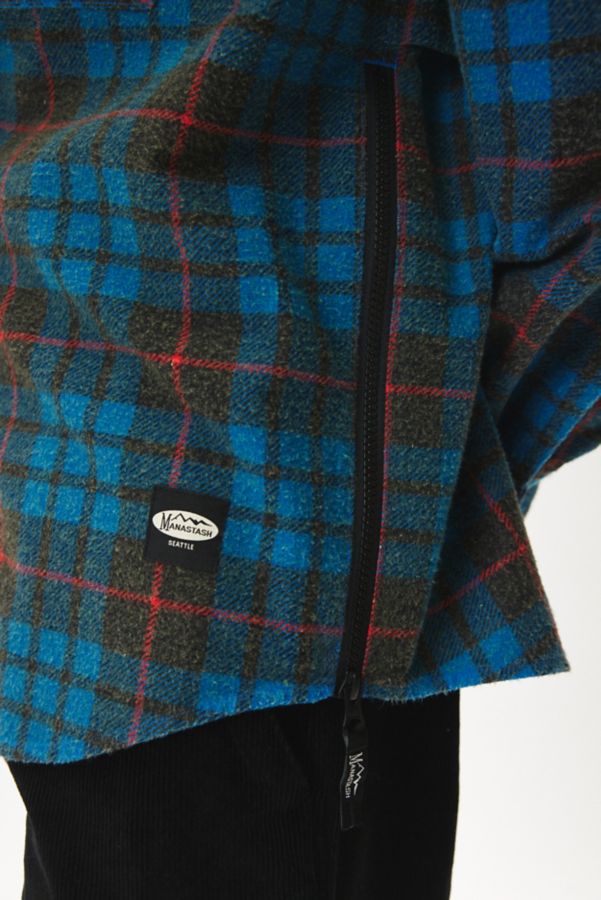 Slide View: 5: Manastash Side Zip Flannel Shirt