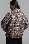 Thumbnail View 4: Wednesday's Girl Leopard Print Puffer Coat