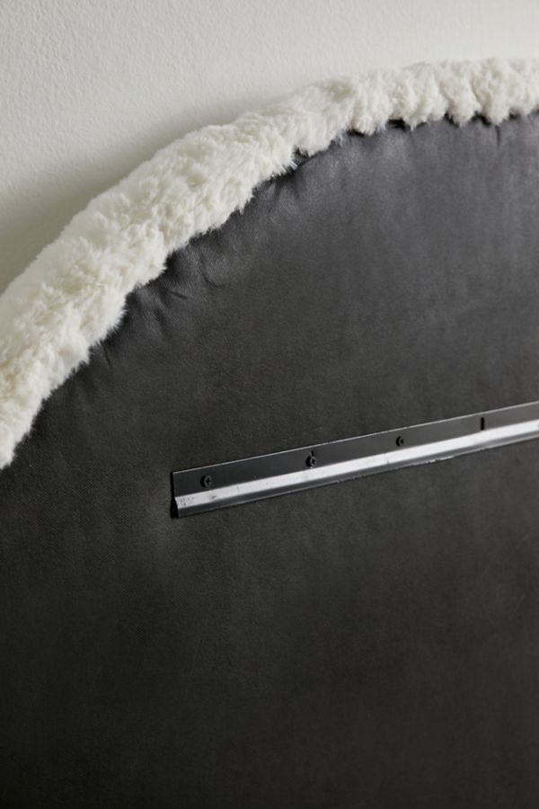 Slide View: 4: Max Faux Fur Floating Headboard